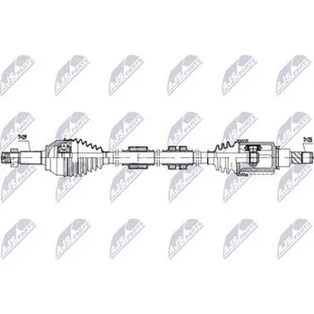 Hnací hřídel - poloosa NTY NPW-NS-180