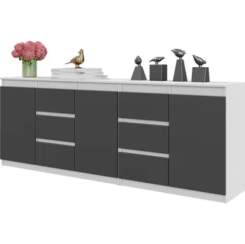 Komoda Komoda Furnica 200 x 35 x 75 cm bílá matná