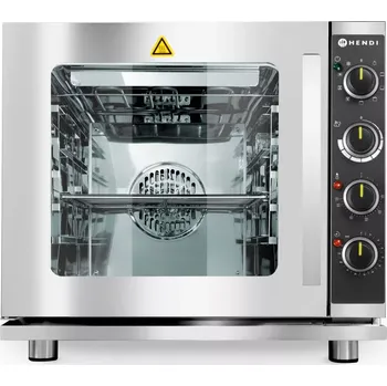 konvektomat Horkovzdušná parní trouba s grilem 4x GN 2/3, HENDI, Světle šedá, 230V/3000W, 625x585x(H)590mm | 225929