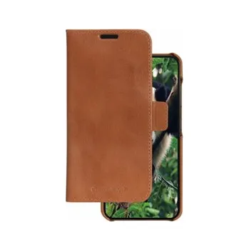 dbramante1928 Lynge - Pouzdro s klopou pro mobilní telefon - písmové hnědé úplety z udržitelné kůže - bronz - pro Samsung Galaxy S23