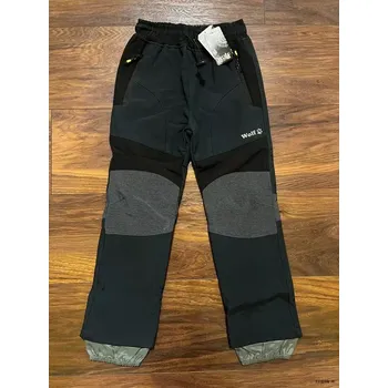 Chlapecké oblečení Dětské softshellové kalhoty WOLF s fleesovou podšívkou vel. 134, 140