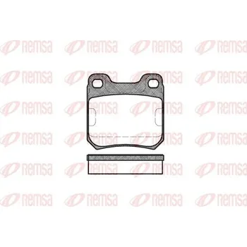 Brzdová destička Sada brzdových destiček, kotoučová brzda REMSA 0239.00