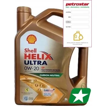 Motorový olej Motorový olej Shell 5 l 0W-20