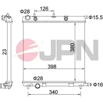 Motor automobilu JPN Chladič vody JPN 60C9013-JPN