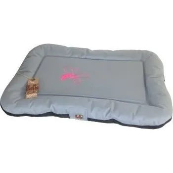 Pelíšek pro psa Polštář HUHUBAMBOO šedá + růžová 65x45 cm
