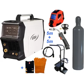 Svářečka ALFA IN PERUN 200 MIG MAN PFC + MIG 5m + kukla + lahev + vozík SET PRO