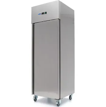Chlazení Maxima Lednice 400 l - 3 nastavitelných polic - nerezová ocel - na kolečkách | 09400131