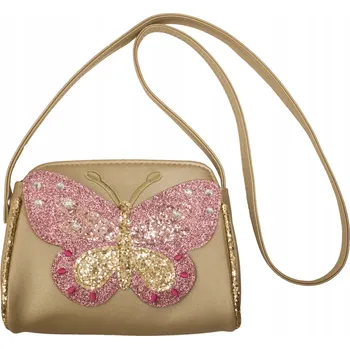 Kabelka Kabelka pro holčičku, dětská, motýlek, zlatá, růžová