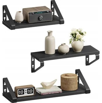 police Polička MDF Songmics 40 x 12 cm černá