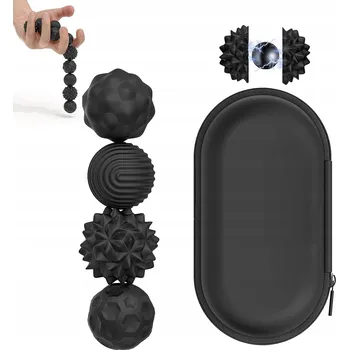 magnetka pro dítě 8 ks Magnetické senzorické antistresové kuličky s pouzdro, černé