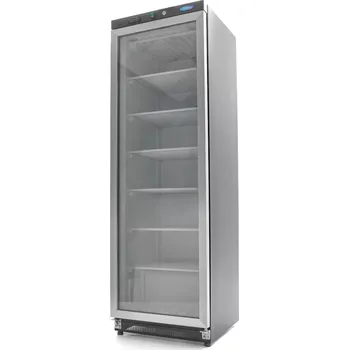 Maxima Mrazící skříň - 400 l - černá - se skleněnými dveřmi | 09405021