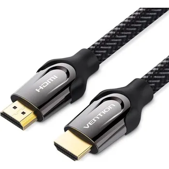 Kabel Video kabel Vention Nylon Braided HDMI 1.4 Cable 15M Black Metal Type