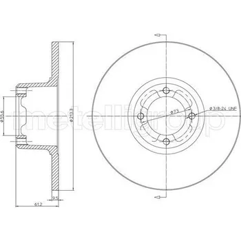 Brzdový kotouč Brzdový kotouč METELLI 23-0220