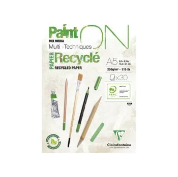 Recyklovaný mixed media blok PaintON A5 250g