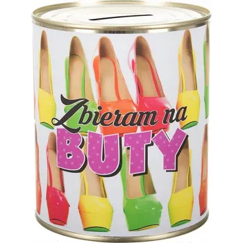 Pokladnička POKLADNIČKA Šetřím na boty Vtipný Dárek