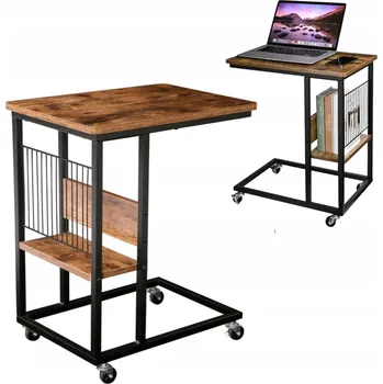 Konferenční stolek Konferenční stolek Max-Land obdélníkový 50 x 35 x 60 cm, odstíny hnědé