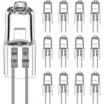 Žárovka HALOGENOVÁ ŽÁROVKA HALOGEN G4 20W 12V ŽÁROVKA 12 ks