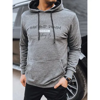 Pánská móda Pánská mikina s potiskem BX5708 Barva: Tmavě Šedá, Velikost: 2XL