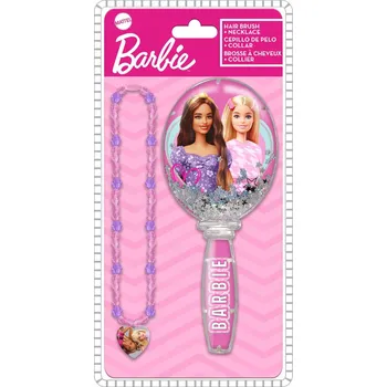 Kartáč na vlasy s pohyblivými flitry a korálky Barbie