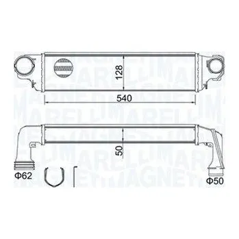 Motor automobilu Chladič turba MAGNETI MARELLI 351319204590