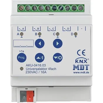 vypínač Spínač MDT Technologies Univerzální aktor 4násobný, 4M, 16A, 100µ, 15ECG, 230VAC