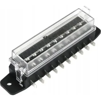 Autopojistky Pojistková skříňka 10-násobná univerzální pro ploché pojistky Expom