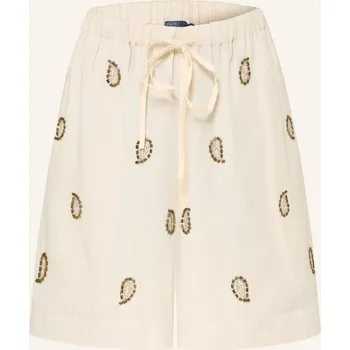 Dámské kraťasy Polo Ralph Lauren Dámské Šortky S Ozdobnými Kameny, režná, 38