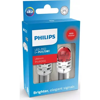 Autožárovka Žárovky Philips Ultinon Pro6000 P21/5W 0,75 W 2 ks