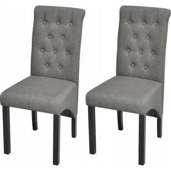 Jídelní židle Jídelní židle se světle šedým čalouněním, kaučukové dřevo 42x57x95 cm