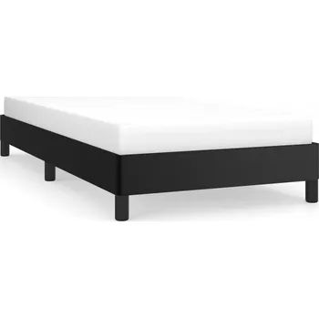 Postel Rám postele z umělé kůže, černý, 203 x 103 x 25 cm