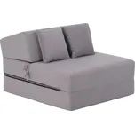 Skládací matrace/křeslo PELOS 2v1, světle šedá - SLEVA 3% s kodem radost25