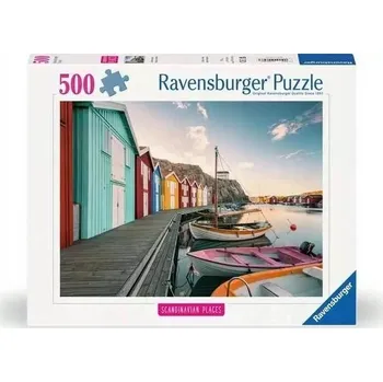 Puzzle Puzzle Ravensburger 500 dílků RAVENSBURGER 500 dílků Přístav pro lodě ve Smögenu