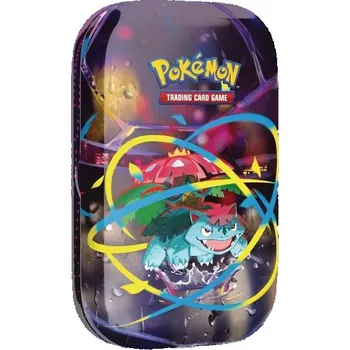 Puzzle Karetní hra Pokémon Trading: Mini Tin Box Mega Heroes – Mega Venusaur (1 samolepka, 1 obrázková