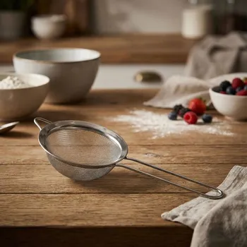 Cedník a síto Kovové kuchyňské sítko kužel 10 cm