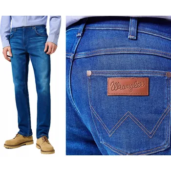 Pánské džíny Wrangler Greensboro pánské džíny rovného střihu, velikost 33/32