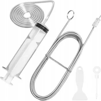 Čistící sada SADA NA ČIŠTĚNÍ LEDNIČKY ČISTIČ ČISTÍCÍ NÁSTROJ NA ODTOKOVÝ KANÁLEK VELKÁ HADICE KARTÁČ