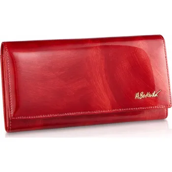 Peněženka Betlewski dámská peněženka z pravé kůže červená