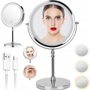 Zrcadlo Stojací a závěsné zrcadlo stříbrné Bedee