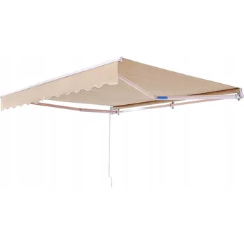 Stínicí technika Terasová markýza 3,6x3 m, manuální sluneční clona, voděodolná, na balkon