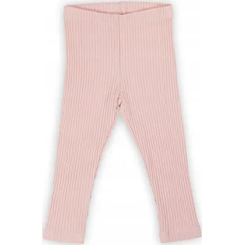 Dívčí pudrové žebrované legíny Nicol, vel. 134