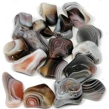 Přírodní kámen Achát Botswana, šedý malý