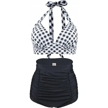 Dámské plavky Dvoudílné dámské plavky Laorchid Bikini Retro na pláž, velikost XL