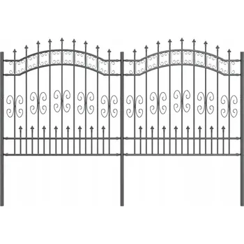 Oplocení plot šedý 165 cm práškově lakovaná Ocel