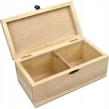 Dárková krabička Dřevěná krabička se zámkem, 2 přihrádky, 20х10х8cm ROSA TALENT