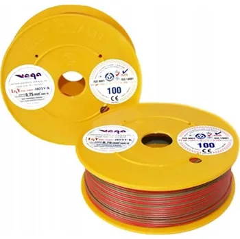 elektrický kabel Kabel LGY/H05V-K 0,75 mm2 100m Červeno-Šedý
