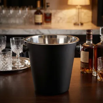 Nádoba na led TADAR 4 l kbelík na šampaňské / ocelová nádoba