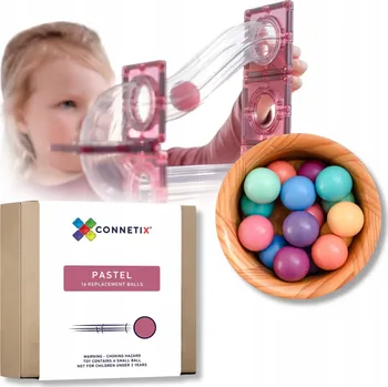ostatní stavebnice Connetix - Magnetické Stavebnice Pastel Ball Replacement Pack - 16 ks