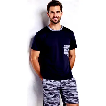 Pánské pyžamo Pánské Vojenské Pyžamo Krátké FOLTÝN PK 317 Velikost: 4XL