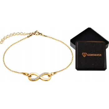 Náramek Náramek celebritka s925 pozlacený infinity
