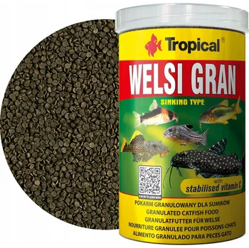 Krmivo pro rybičky Tropical Welsi Gran Granulované Krmivo pro pancéřníčky a krunýřovce 1L